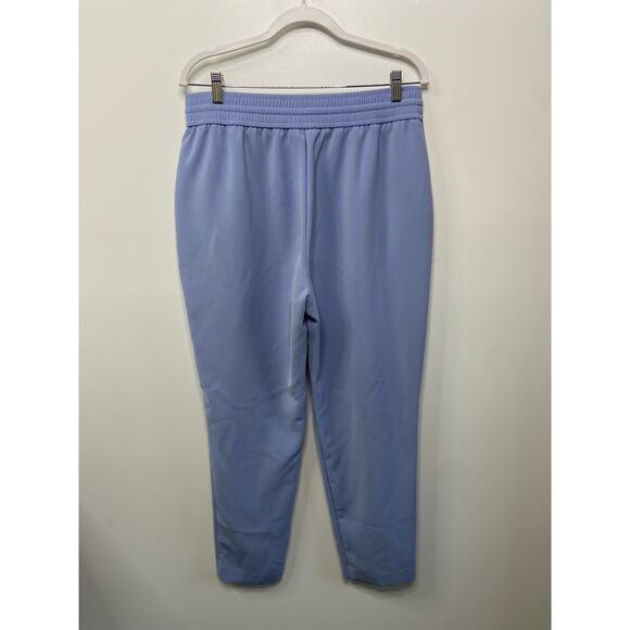 Nine West Slim Straight Blue Track Pants Drawstring Plus Size 14 Stretch Elastic - Picture 2 of 9